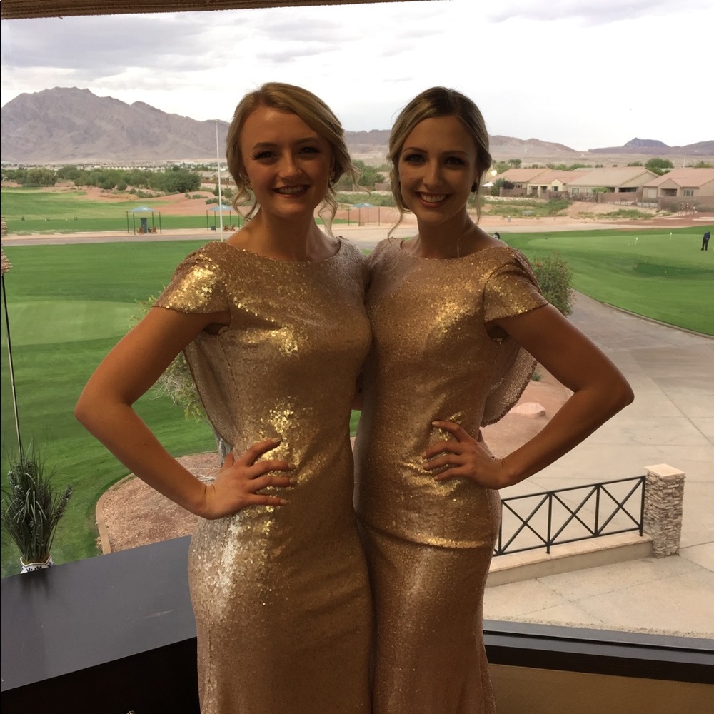 Rose Gold Sequin Dress